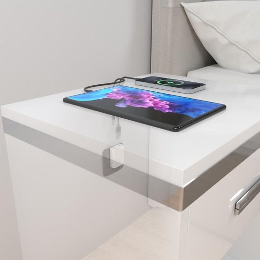 Chargeur mural Aisens ASCH-30W2P074-W GaN 30W USB-C USB-A ultra-fin blanc