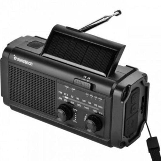 Radio portatile Sunstech RPE25 AM/FM LED Power Bank multifunzione nera
