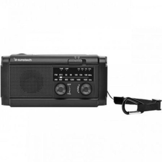 Radio portatile Sunstech RPE25 AM/FM LED Power Bank multifunzione nera