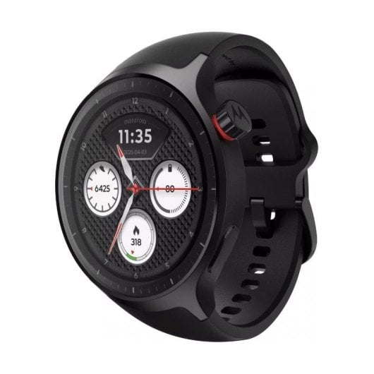 Motorola Moto Watch Bluetooth GPS 47mm OLED Preto Resistente à Água IP68+1ATM SpO2