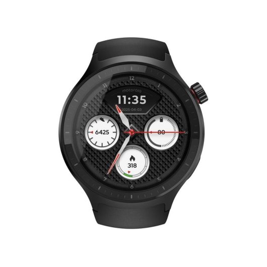 Motorola Moto Watch Bluetooth GPS 47mm OLED Preto Resistente à Água IP68+1ATM SpO2