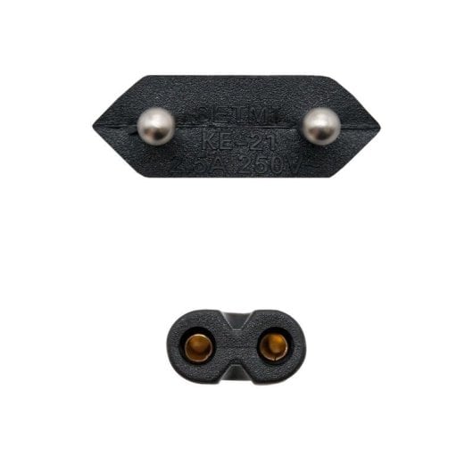Cable alimentación Nanocable 10.22.0402-L200 CEE7/16 a C7 2 m negro