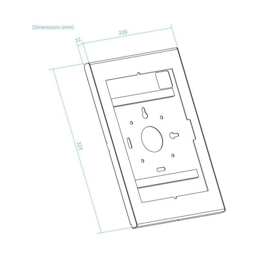 Tablet-Sicherheitsrahmen TooQ TQATTE2601-S-B Stahl Schwarz VESA 75x75 11 Zoll