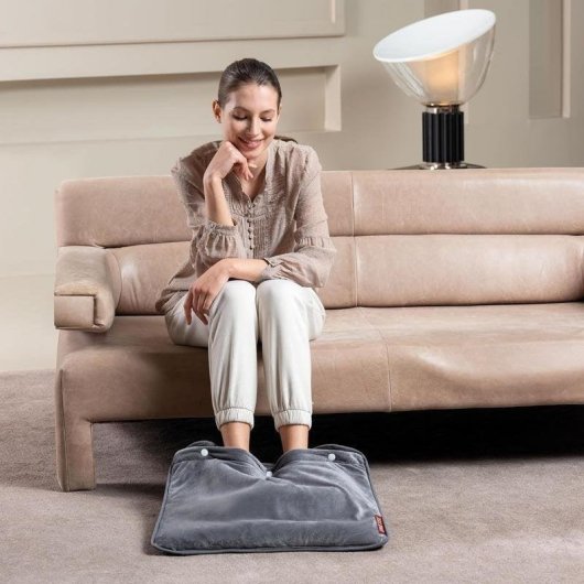 Calentador de pés IMETEC 26018 110 W 5 níveis Cinzento felpa lavável