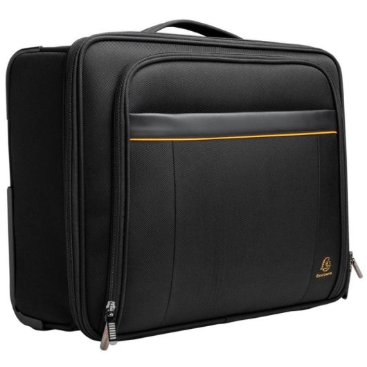 Valise Exacompta Exactive trolley 15,6 pouces polyester recyclé 2 roues noir