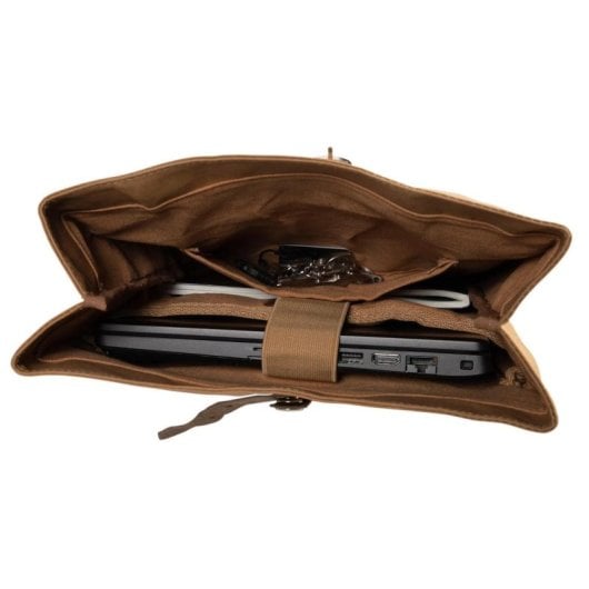 Mochila Exacompta Eterneco portátil 14 polegadas papel lavável 17L castanha