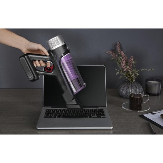 Aspiradora sin Cable Rowenta RH2039WO X-Force Flex 9.60 200W 45min Allergy Ultraligera 0,4L Negro y Púrpura