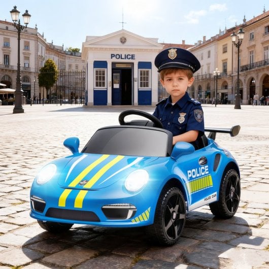Carrinho Elétrico Infantil Licenciado Aiyaplay Ruf Ctr 3 Clubsport Azul Sereia