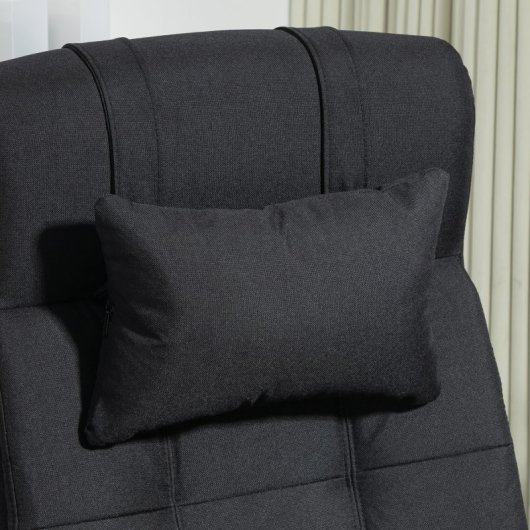 Vinsetto Silla De Oficina Reclinable Con Altura Ajustable 66x76x112-120 Cm Negro