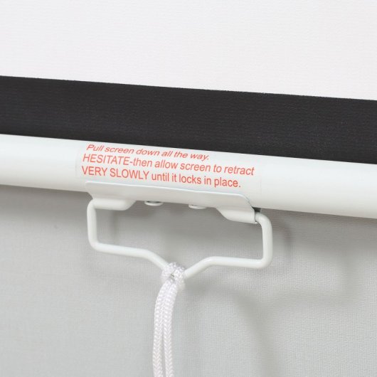 Tela de projeção manual Homcom de 120 polegadas, formato 4:3/16:9, branca