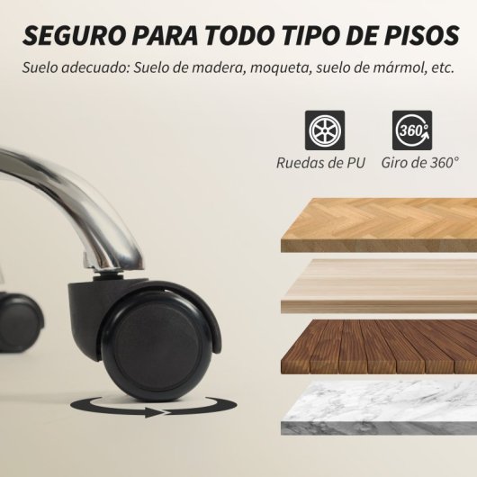 Cadeira de escritório Homcom com apoio para os pés, encosto reclinável e encosto alto, azul