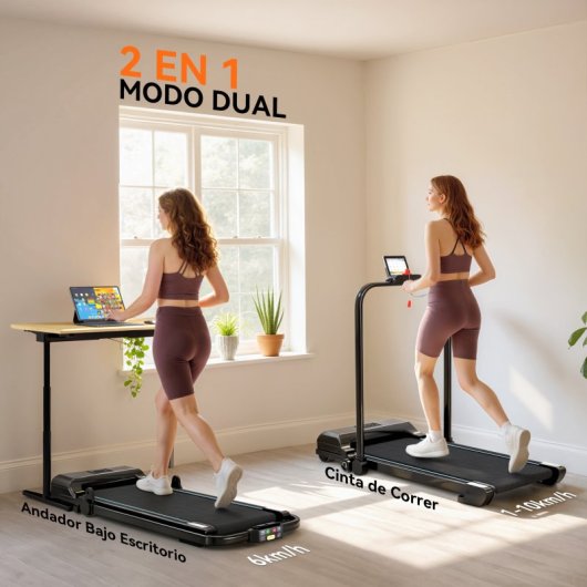 Passadeira dobrável 2 em 1 Homcom, 2,5 HP, preta