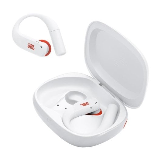 Auriculaires JBL Endurance Peak 4 sans fil Bluetooth sport avec réduction de bruit IP68 blancs