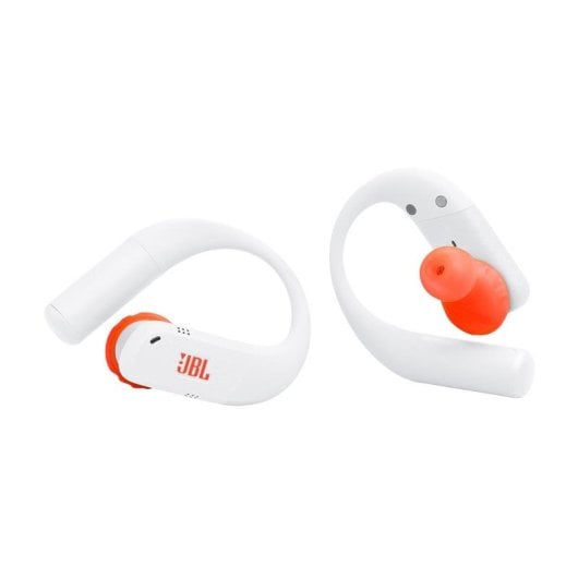 Auriculaires JBL Endurance Peak 4 sans fil Bluetooth sport avec réduction de bruit IP68 blancs