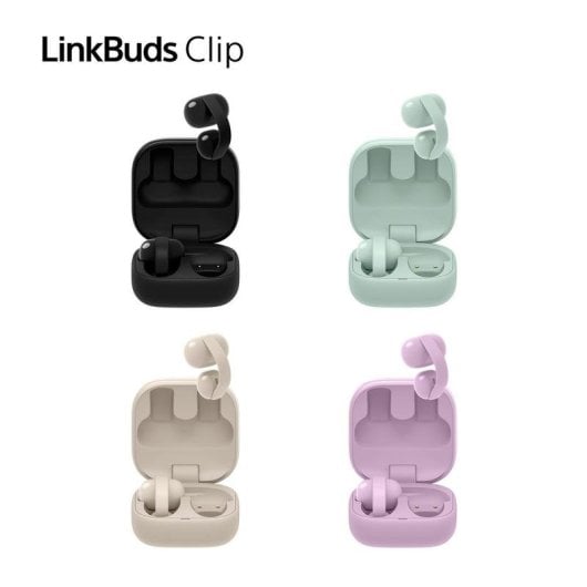 Casque Sony LinkBuds Clip sans fil Bluetooth Open Ear micro contrôle tactile lavande
