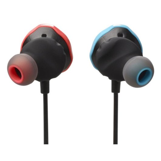 Auriculares JBL Quantum 50N com fio Jack 3.5 mm Gaming multiplataforma com microfone e controlo de volume, preto, azul e vermelho