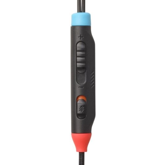 Auriculares JBL Quantum 50N com fio Jack 3.5 mm Gaming multiplataforma com microfone e controlo de volume, preto, azul e vermelho