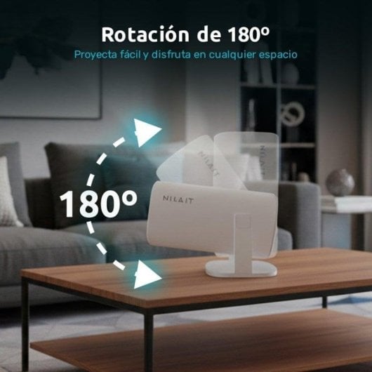 Nilait Scene Lite Proyector 150 lúmenes ANSI HD + PcCom Essential Scenify Pantalla Proyector 100"