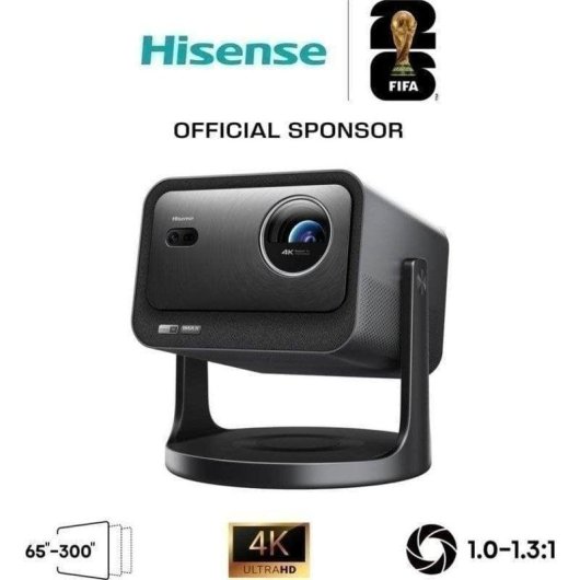 Projecteur Hisense C3 UHD 4K 2500 Lúmenes 300" Laser DLP Smart TV JBL Portable