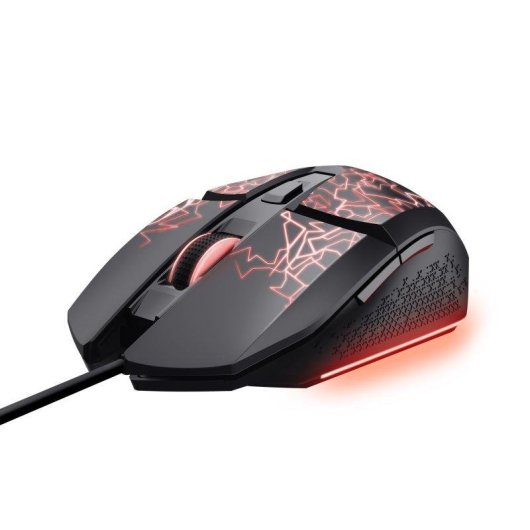 Souris Trust GXT 113 Felox Filaire 6400 DPI Noir RGB 6 Boutons Programmables