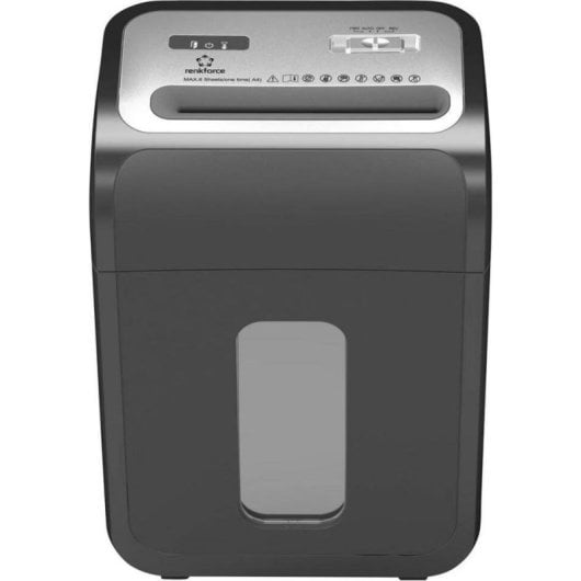 Destructora de papel Renkforce RF-6676274 microcorte P-5 8 hojas 20 l negra