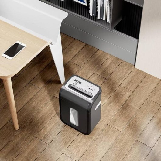 Destructora de papel Renkforce RF-6676274 microcorte P-5 8 hojas 20 l negra