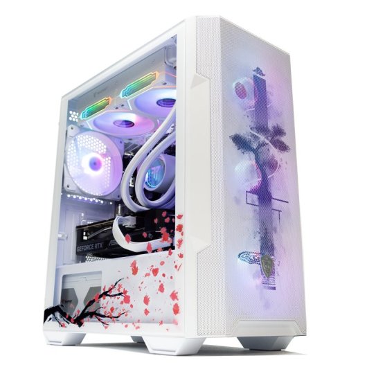 MSI MAG FORGE M100R Semi Torre mATX Cristal Templado USB 3.2 ARGB Blanca Japan By PcCom