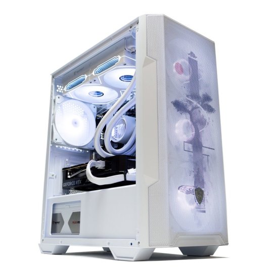 MSI MAG FORGE M100R Semi Torre mATX Cristal Templado USB 3.2 ARGB Blanca Japan By PcCom