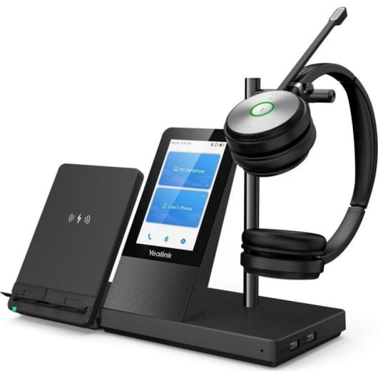 Auriculares Yealink WH66 Dual UC inalámbricos Bluetooth para oficina con Cancelación de Ruido negros