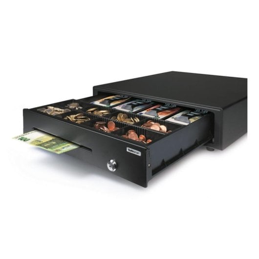 Cassetto portadenaro Safescan LD-4141 acciaio nero 4 banconote 8 monete 24 V