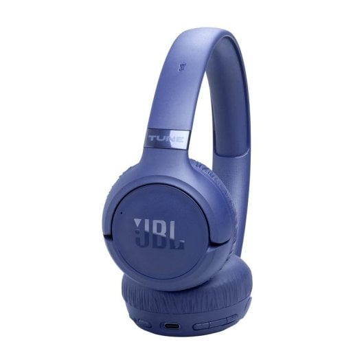 Auriculares JBL Tune 680NC sem fios Bluetooth com Cancelamento de Ruído Adaptativo, Microfone, Dobráveis, Azul