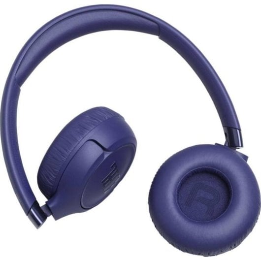 Auriculares JBL Tune 680NC sem fios Bluetooth com Cancelamento de Ruído Adaptativo, Microfone, Dobráveis, Azul
