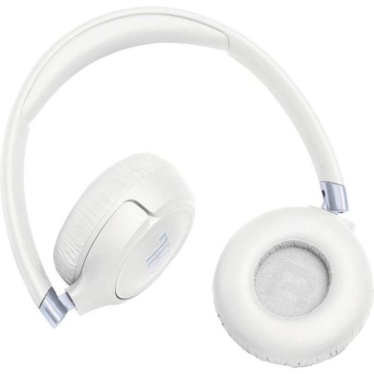Auriculares JBL Tune 680NC sem fios Bluetooth com Cancelamento de Ruído Adaptativo, Microfone e Dobráveis, Branco