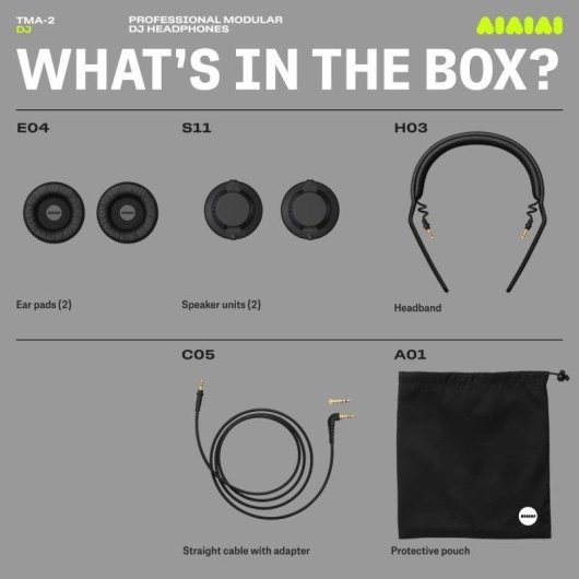 Auriculares AIAIAI TMA-2 Move Wireless inalámbricos Bluetooth para música Diseño modular Negros