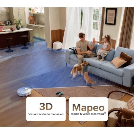 Robot Aspirapolvere e Lavapavimenti Roborock Qrevo Curv 2 FlowX Autosvuotamento Navigazione IA 36.000 Pa Controllo Vocale