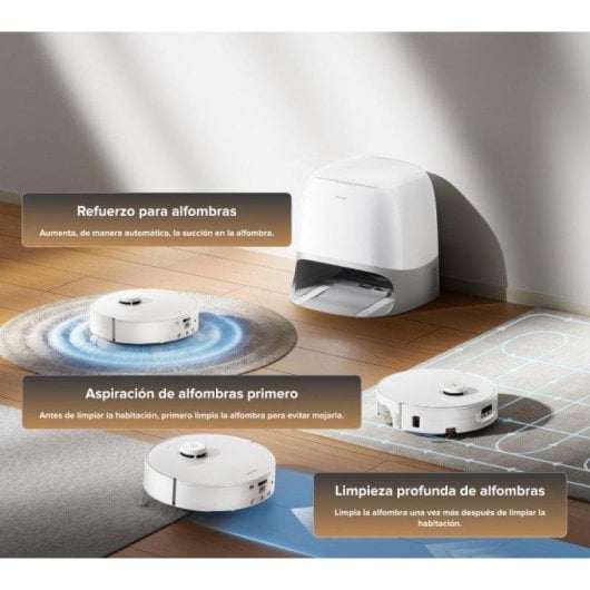 Robot Aspirapolvere e Lavapavimenti Roborock Qrevo Curv 2 FlowX Autosvuotamento Navigazione IA 36.000 Pa Controllo Vocale