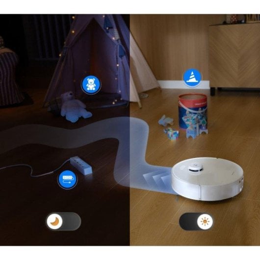 Robot Aspirapolvere e Lavapavimenti Roborock Qrevo Curv 2 FlowX Autosvuotamento Navigazione IA 36.000 Pa Controllo Vocale