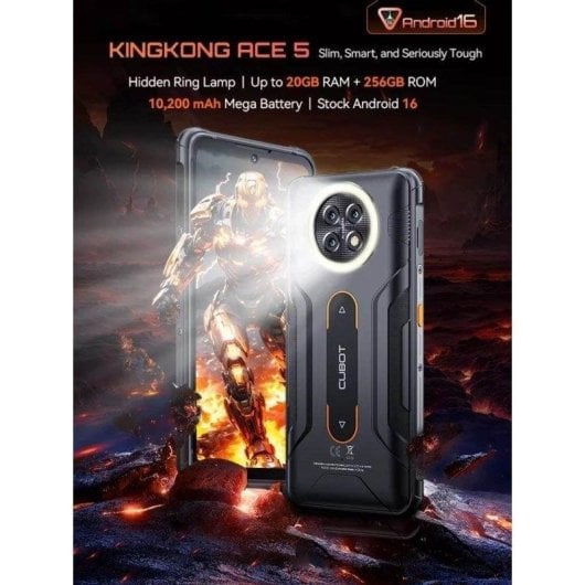 Cubot KingKong Ace 5 4G 8GB 256GB 6.75" Noir