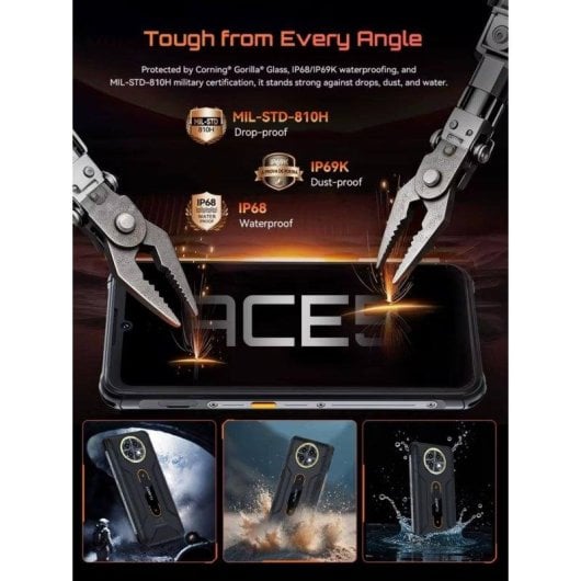 Cubot KingKong Ace 5 4G 8GB 256GB 6.75" Nero