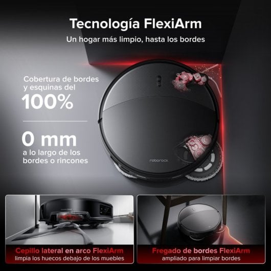 Robot Aspirador y Fregasuelos Roborock Saros 20X con Autovaciado Navegación IA 36.000 Pa Control por Voz