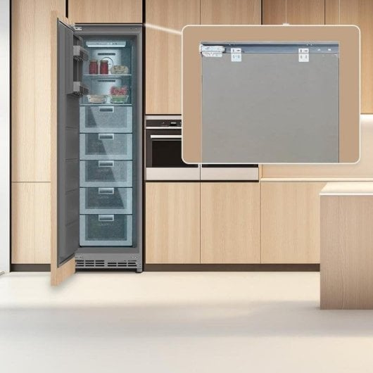 Einbaufrostschrank Cecotec Bolero CoolMarket UF BI-D 222 GREY E 222L Metal Cooling