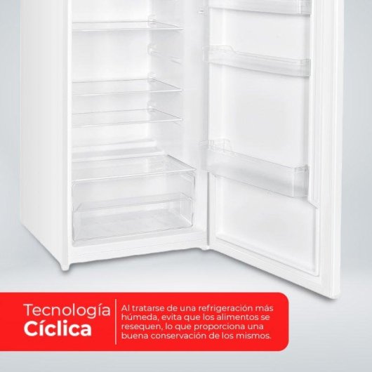 Frigorífico Dos Puertas Nilson NF145500E Defrost 143cm 206L E Blanco