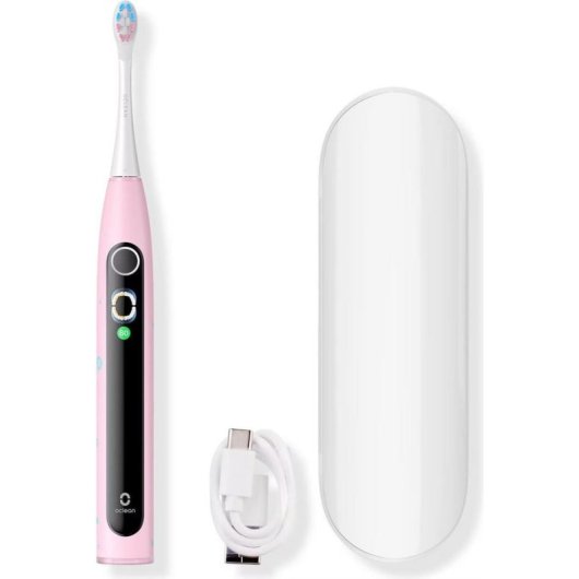 Cepillo dental eléctrico Clean Oclean X Kids Set sónico 79200 rpm rosa batería IPX7
