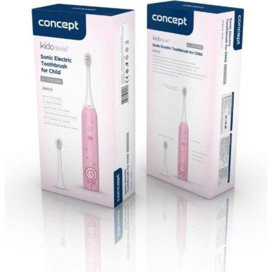 Elektrische Zahnbürste Concept ZK6010 Schall Pink USB Timer Kinder
