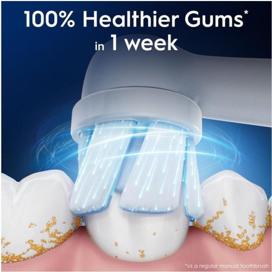 Cabeça de escova Oral-B iO Gentle Care branco suave 4 unidades