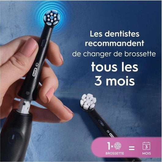 Testina Oral-B iO nera ricambio 4 pezzi morbida per adulti