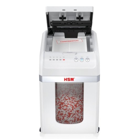 Destructeur de documents HSM shredstar Autofeed X300 coupe particules P-4 300 feuilles