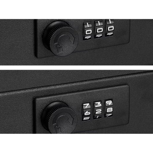 Caixa de dinheiro Tracer TRASEJ47652 aço preto com combinação e compartimentos