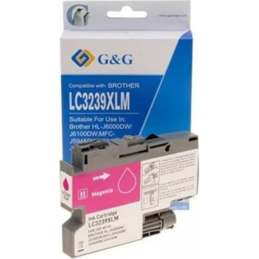 Tintenpatrone G&G NP-B-03239XLM Magenta XL kompatibel Brother 5000 Seiten