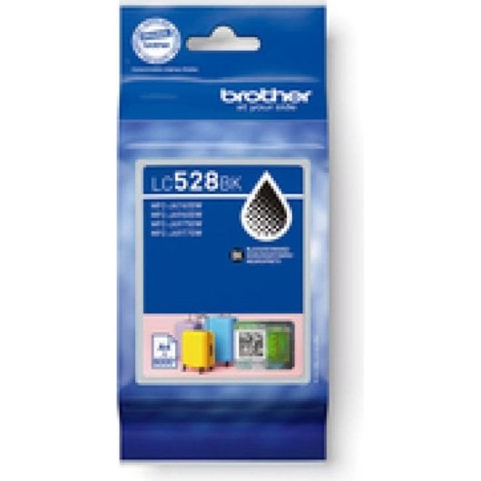Cartouche d’encre Brother LC528BK Noir Haut Rendement 6000 pages